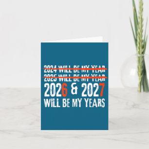 Tarjeta 2026 y 2027 serán mis años Feliz Año Nuevo 67 M