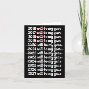 Tarjeta 2027 Será Mi Año Procrastinación Año Nuevo Resol