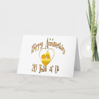 Tarjeta 20.ª. Aniversario