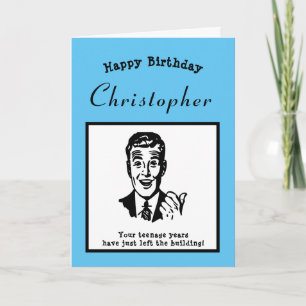 Tarjeta 20.ª Personalizado Retro Funny Personalizado