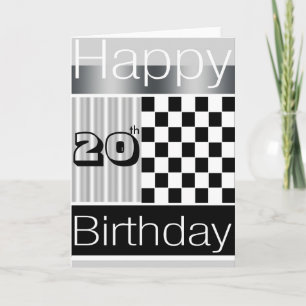 Tarjeta 20.º cumpleaños