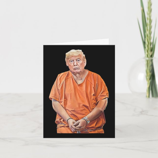 Tarjeta 20-24 Años En Prisión Funny Anti-Trump (Anverso)