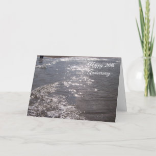 Tarjeta 20° aniversario Boda personalizado del océano