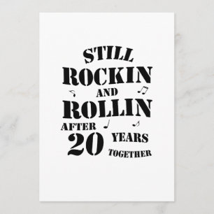 Tarjeta 20° Aniversario - Regalo de parejas de 20 años