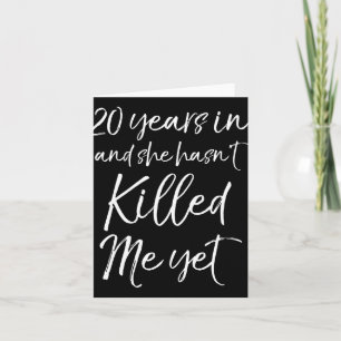 Tarjeta 20 años después y ella tiene 39 años