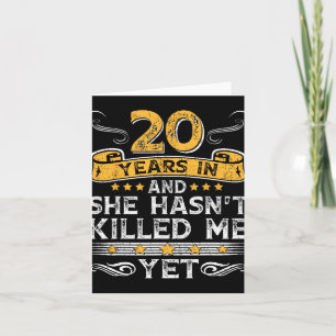 Tarjeta 20 años después y ella tiene 39 años