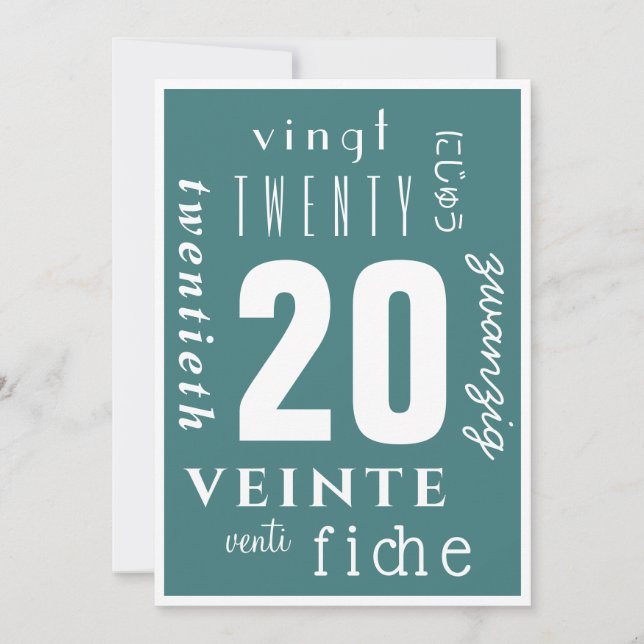 Tarjeta 20 años más sobrio (Anverso)