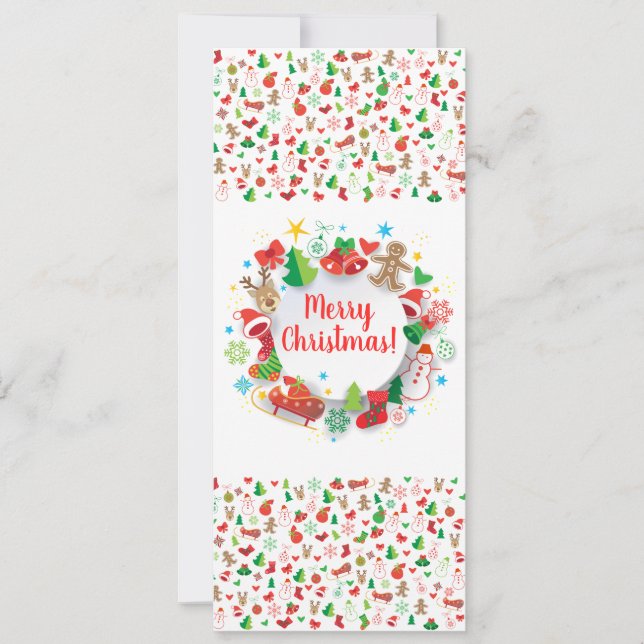 Tarjeta 20XX ¡Feliz Año Nuevo! Vacaciones de invierno para (Anverso)