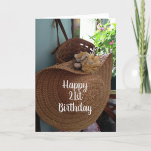 TARJETA **21º CUMPLEAÑOS** DESEAS A UNA HERMOSA MUJER