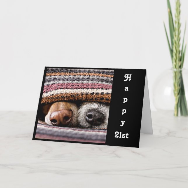 TARJETA **21º CUMPLEAÑOS** ¡DISFRUTEN DE SU DÍA! (Anverso)