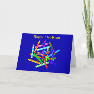 Tarjeta 21.ª Regalos de cumpleaños
