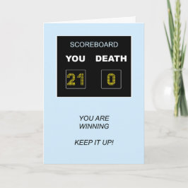 Tarjeta 21.ª tabla de puntuación de cumpleaños