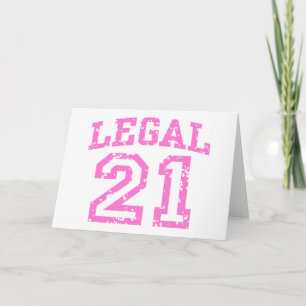 Tarjeta 21 cumpleaños
