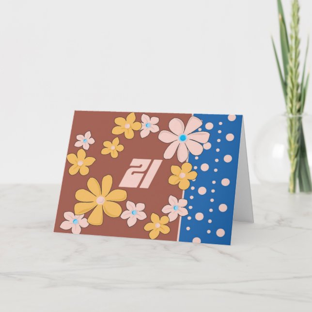 Tarjeta 21 cumpleaños (Anverso)