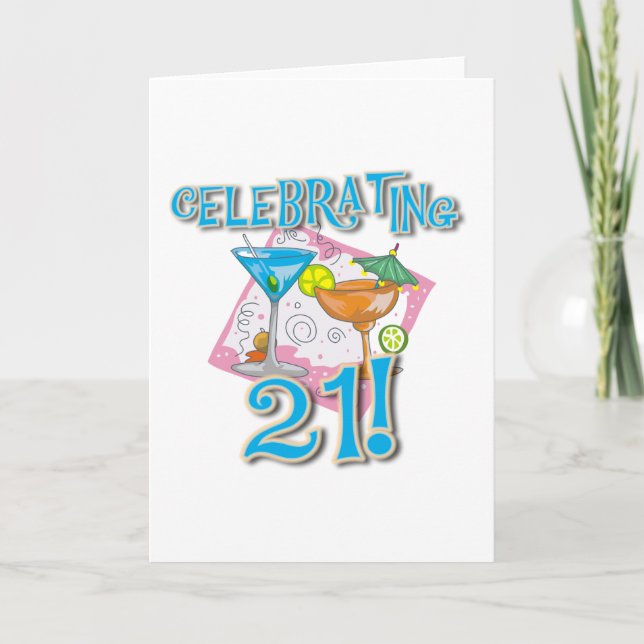 Tarjeta 21 de celebración tropicales (Anverso)