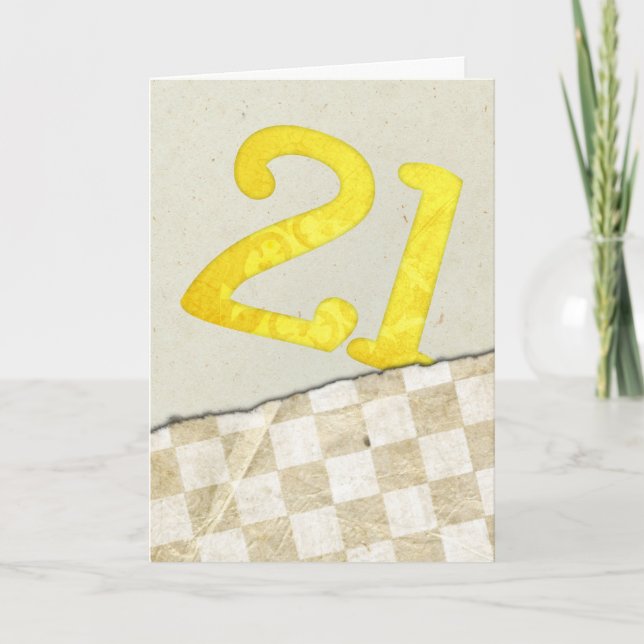 Tarjeta 21o Cumpleaños (Anverso)