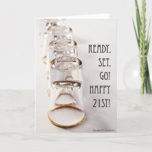 Tarjeta 21ro cumpleaños feliz