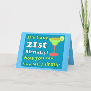 Tarjeta 21st Birthday