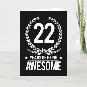 Tarjeta 22º Cumpleaños (22 Años De Ser Increíble)