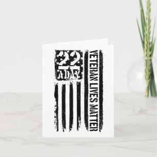 Tarjeta 22 A Day Veteran Vive Conciencia Sobre El Suicidio
