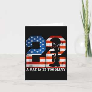 Tarjeta 22 Al Día Son 22 Demasiadas Vidas De Veteranos Par