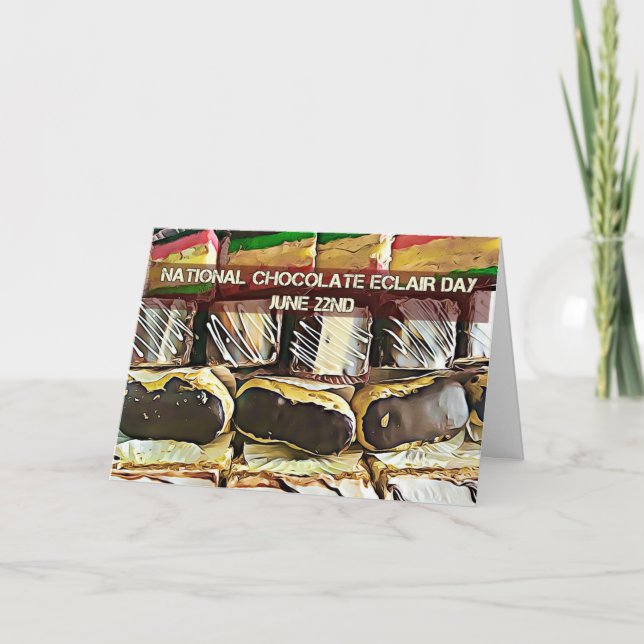 Tarjeta 22 de junio Día Nacional del Chocolate (Anverso)