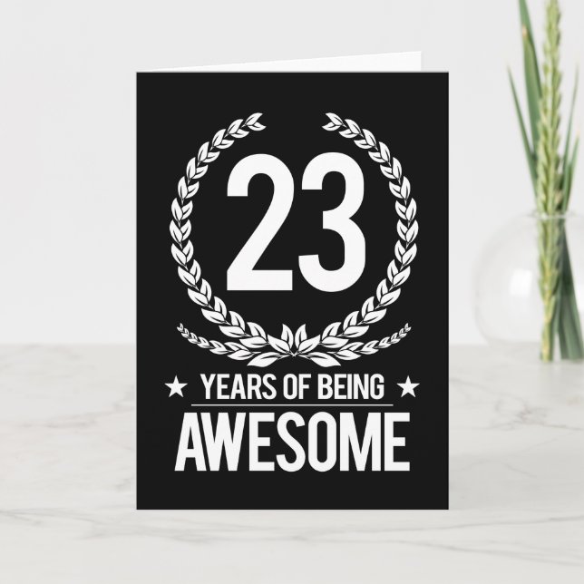 Tarjeta 23 Años (23 Años De Ser Increíble) (Anverso)