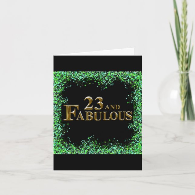 Tarjeta 23 cumpleaños (Anverso)