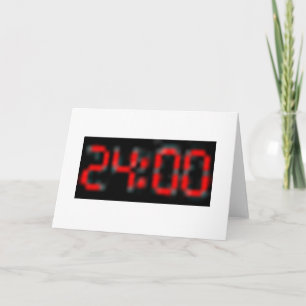 Tarjeta 24:00 - saludos