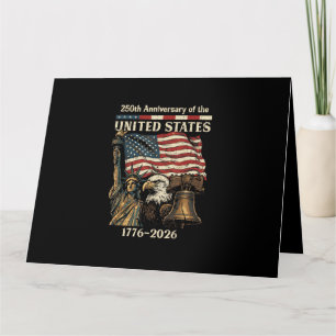 Tarjeta 250º Aniversario de Estados Unidos 250 Años 4º o