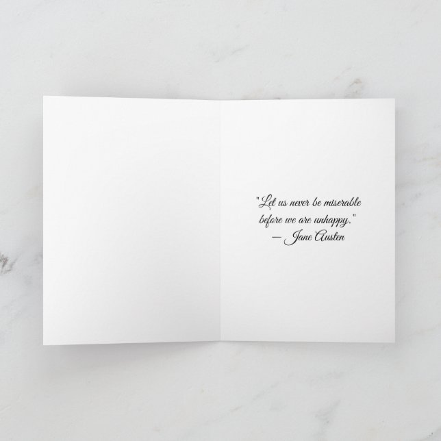 Tarjeta 250º Aniversario de Jane Austen (Interior)