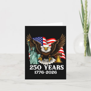 Tarjeta 250º Aniversario USA Águila Patriótica 250 Años