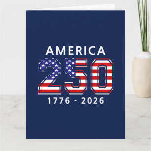 Tarjeta 250º Cumpleaños de los Estados Unidos