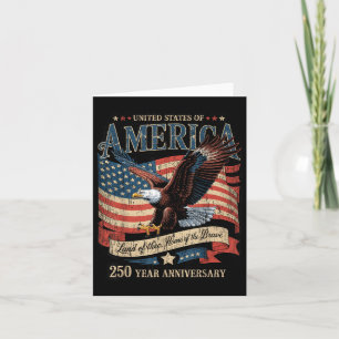 Tarjeta 250.º Aniversario De Diseño De América