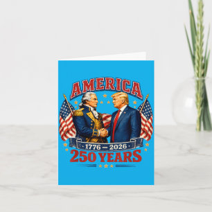 Tarjeta 250 Aniversario de EE. UU. Padre Fundador Presiden