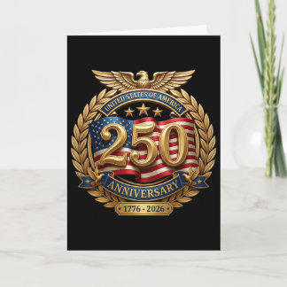 Tarjeta 250 Aniversario EE. UU. 250º Día de la Independenc