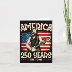 Tarjeta 250 Aniversario Estados Unidos 16º Presidente 250 