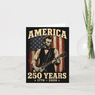 Tarjeta 250 Aniversario Estados Unidos 16º Presidente Guit
