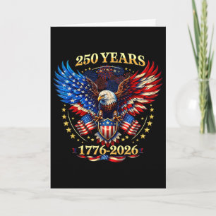 Tarjeta 250 Aniversario Estados Unidos 250 Años 4 De Julio