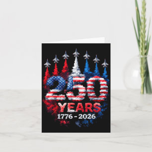 Tarjeta 250 Aniversario Estados Unidos Bandera Americana P