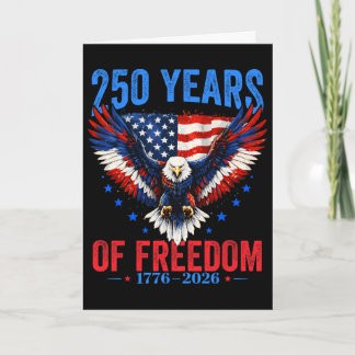 Tarjeta 250 Aniversario Usa 4 De Julio Patriótico 250 Años