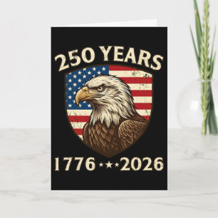 Tarjeta 250 Aniversario Usa Águila Patriótica 250 4 De J