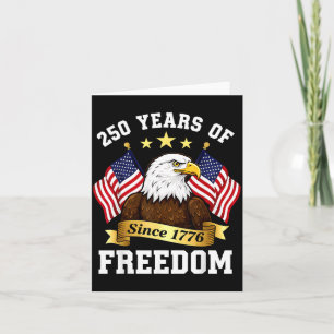 Tarjeta 250 Aniversario USA Águila Patriótica 250 Años