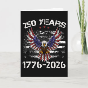Tarjeta 250 Aniversario Usa Águila Patriótica 250 Años 4t