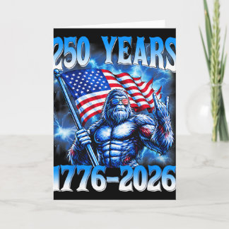 Tarjeta 250 Aniversario Usa Patriótico 250 Años Americano