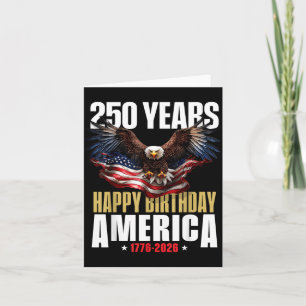 Tarjeta 250 Aniversario USA Patriótico 4 de Julio 2026