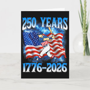 Tarjeta 250 Años 1776 2026 250º Vender Bandera Americana 4
