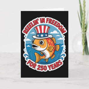 Tarjeta 250 años 1776-2026 250 cumpleaños Pesca _1