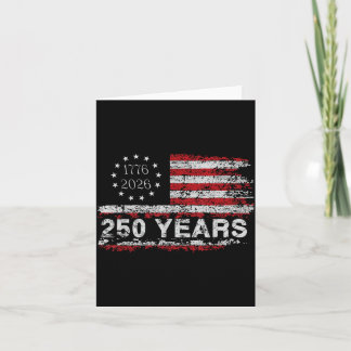 Tarjeta 250 años América 1776 2026 dom 4 de julio