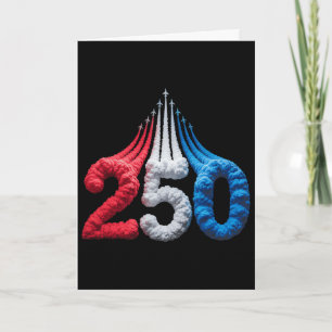 Tarjeta 250 años América Aniversario 250 1776 2026 EE. UU.